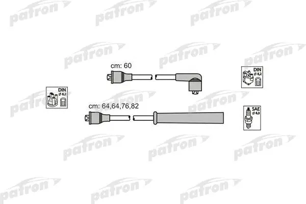 PSCI1007 PATRON Комплект проводов зажигания (фото 1)