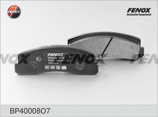 BP40008O7 FENOX Комплект тормозных колодок, дисковый тормоз (фото 1)