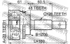Превью - 0110-051A48 FEBEST Шарнирный комплект, приводной вал (фото 2)