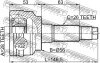 Превью - 0510-323BJ FEBEST Шарнирный комплект, приводной вал (фото 2)