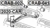 Превью - CRAB-041 FEBEST Подвеска, рычаг независимой подвески колеса (фото 2)