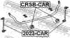 Превью - CRSB-CAR FEBEST Втулка, стабилизатор (фото 2)