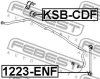 Превью - KSB-CDF FEBEST Втулка, стабилизатор (фото 2)