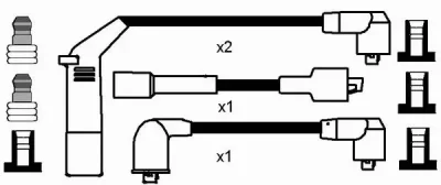 Комплект проводов зажигания NGK 7367