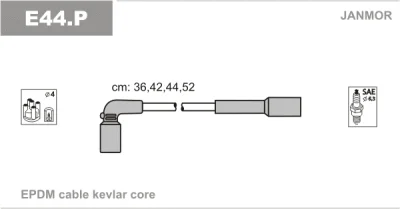 E44.P JANMOR Комплект проводов зажигания