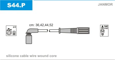 S44.P JANMOR Комплект проводов зажигания