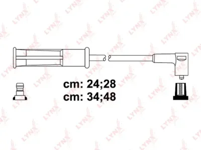 Комплект проводов зажигания LYNXAUTO SPC6343
