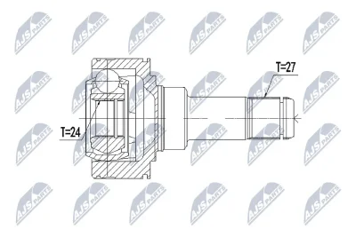 Шарнирный комплект, приводной вал NTY NPW-BM-057