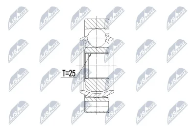 Шарнирный комплект, приводной вал NTY NPW-BM-068