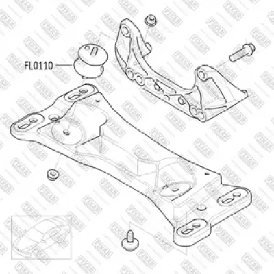 Опора КПП FIXAR FL0110