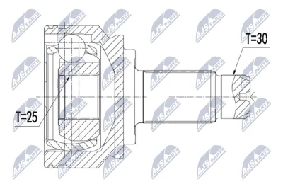 Шарнирный комплект, приводной вал NTY NPZ-BM-026