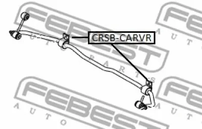 Втулка, стабилизатор FEBEST CRSB-CARR