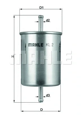 Топливный фильтр KNECHT/MAHLE KL 2