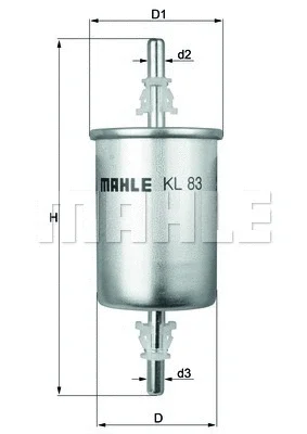 Топливный фильтр KNECHT/MAHLE KL 83
