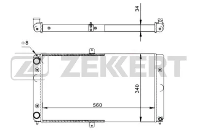 MK-1518 ZEKKERT Радиатор, охлаждение двигателя