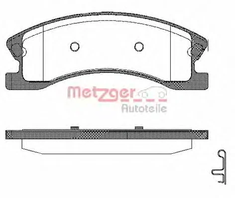 0973.02 METZGER Тормозные колодки (фото 1)