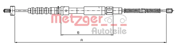 10.8231 METZGER Трос (тросик) ручника (фото 1)