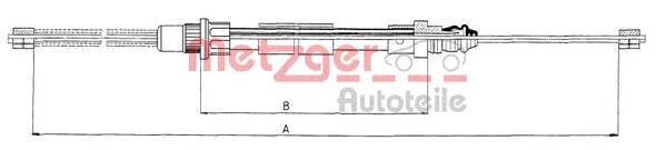 11.6581 METZGER Трос (тросик) ручника (фото 1)