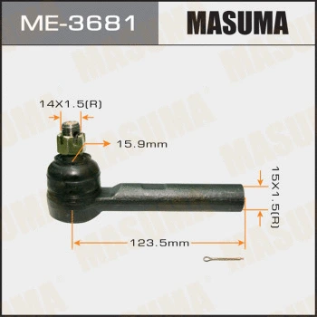 ME-3681 MASUMA Наконечник поперечной рулевой тяги (фото 1)