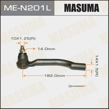 ME-N201L MASUMA Наконечник поперечной рулевой тяги (фото 1)