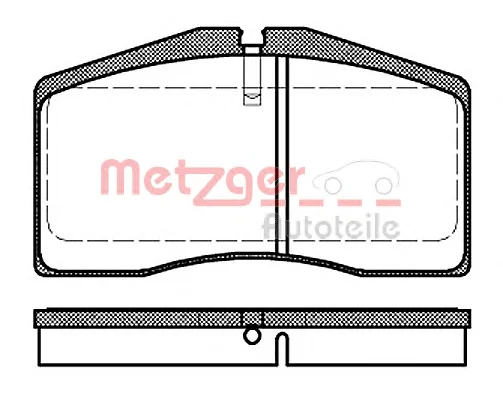 1170728 METZGER Комплект тормозных колодок, дисковый тормоз (фото 1)
