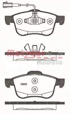 1183.12 METZGER Тормозные колодки (фото 1)