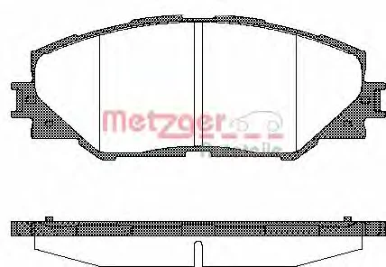 1234.00 METZGER Тормозные колодки (фото 1)