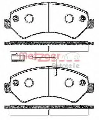 1275.01 METZGER Тормозные колодки (фото 1)