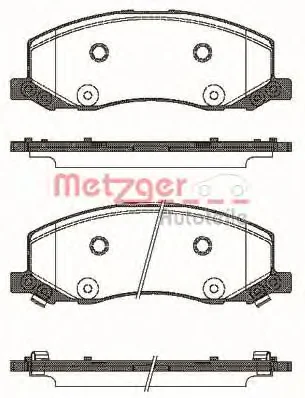 1386.02 METZGER Тормозные колодки (фото 1)