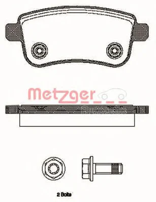 1387.00 METZGER Тормозные колодки (фото 1)