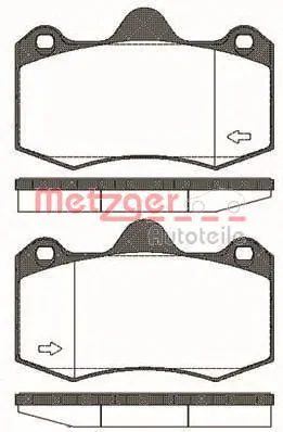 1404.00 METZGER Тормозные колодки (фото 1)