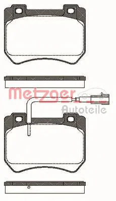 1444.01 METZGER Тормозные колодки (фото 1)