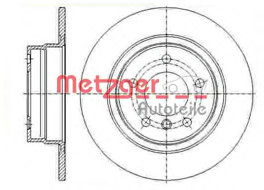 14941 V METZGER Тормозной диск (фото 1)