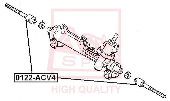 0122-ACV4 ASVA Осевой шарнир, рулевая тяга (фото 1)