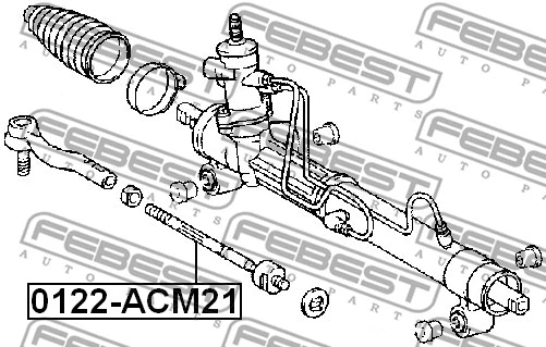 0122-ACM21 FEBEST Осевой шарнир, рулевая тяга (фото 2)