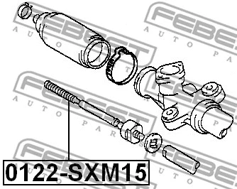 0122-SXM15 FEBEST Осевой шарнир, рулевая тяга (фото 2)