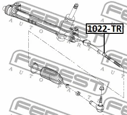 1022-TR FEBEST Осевой шарнир, рулевая тяга (фото 2)