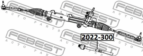 2022-300 FEBEST Осевой шарнир, рулевая тяга (фото 2)