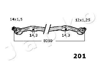 27201 JAPKO Поперечная рулевая тяга (фото 2)