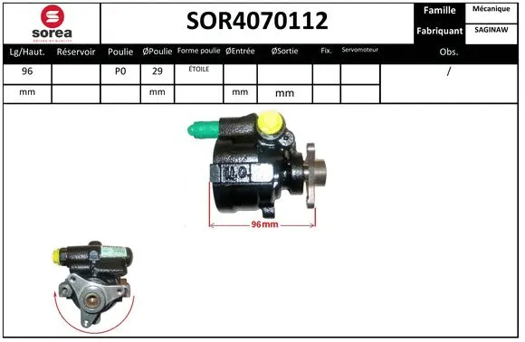SOR4070112 EAI Гидравлический насос, рулевое управление (фото 1)