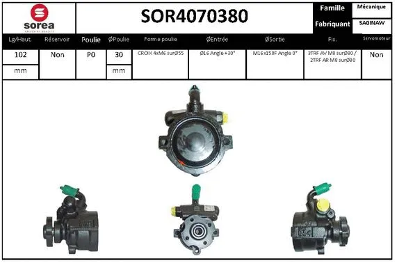 SOR4070380 EAI Гидравлический насос, рулевое управление (фото 1)