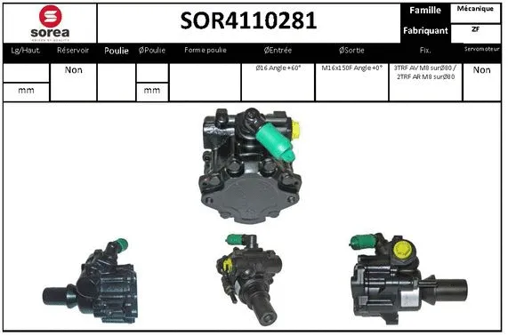 SOR4110281 EAI Гидравлический насос, рулевое управление (фото 1)