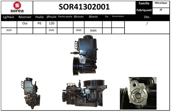 SOR41302001 EAI Гидравлический насос, рулевое управление (фото 1)
