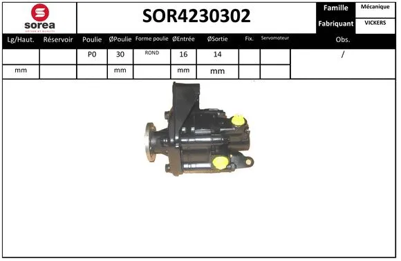 SOR4230302 EAI Гидравлический насос, рулевое управление (фото 1)