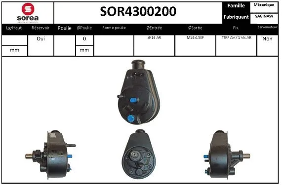 SOR4300200 EAI Гидравлический насос, рулевое управление (фото 1)