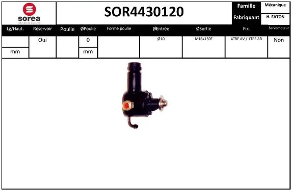 SOR4430120 EAI Гидравлический насос, рулевое управление (фото 1)