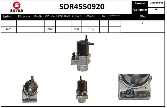 SOR4550920 EAI Гидравлический насос, рулевое управление (фото 1)