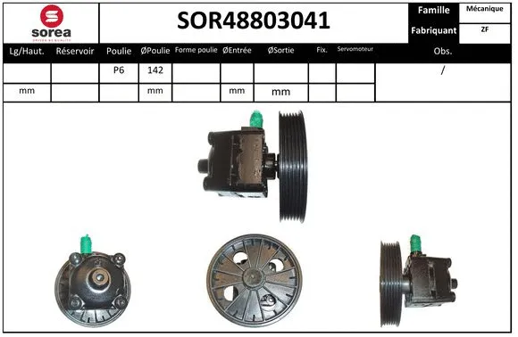 SOR48803041 EAI Гидравлический насос, рулевое управление (фото 1)