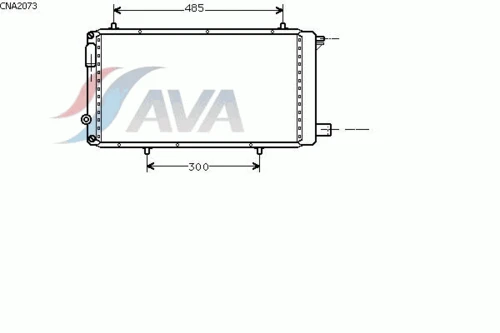 CNA2073 AVA Радиатор, охлаждение двигателя (фото 3)