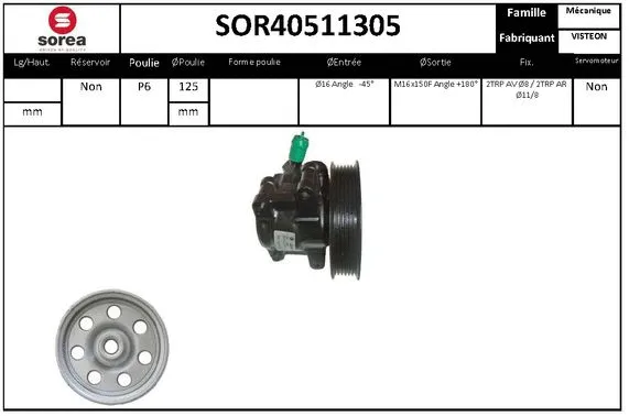 SOR40511305 SNRA Гидравлический насос, рулевое управление (фото 1)